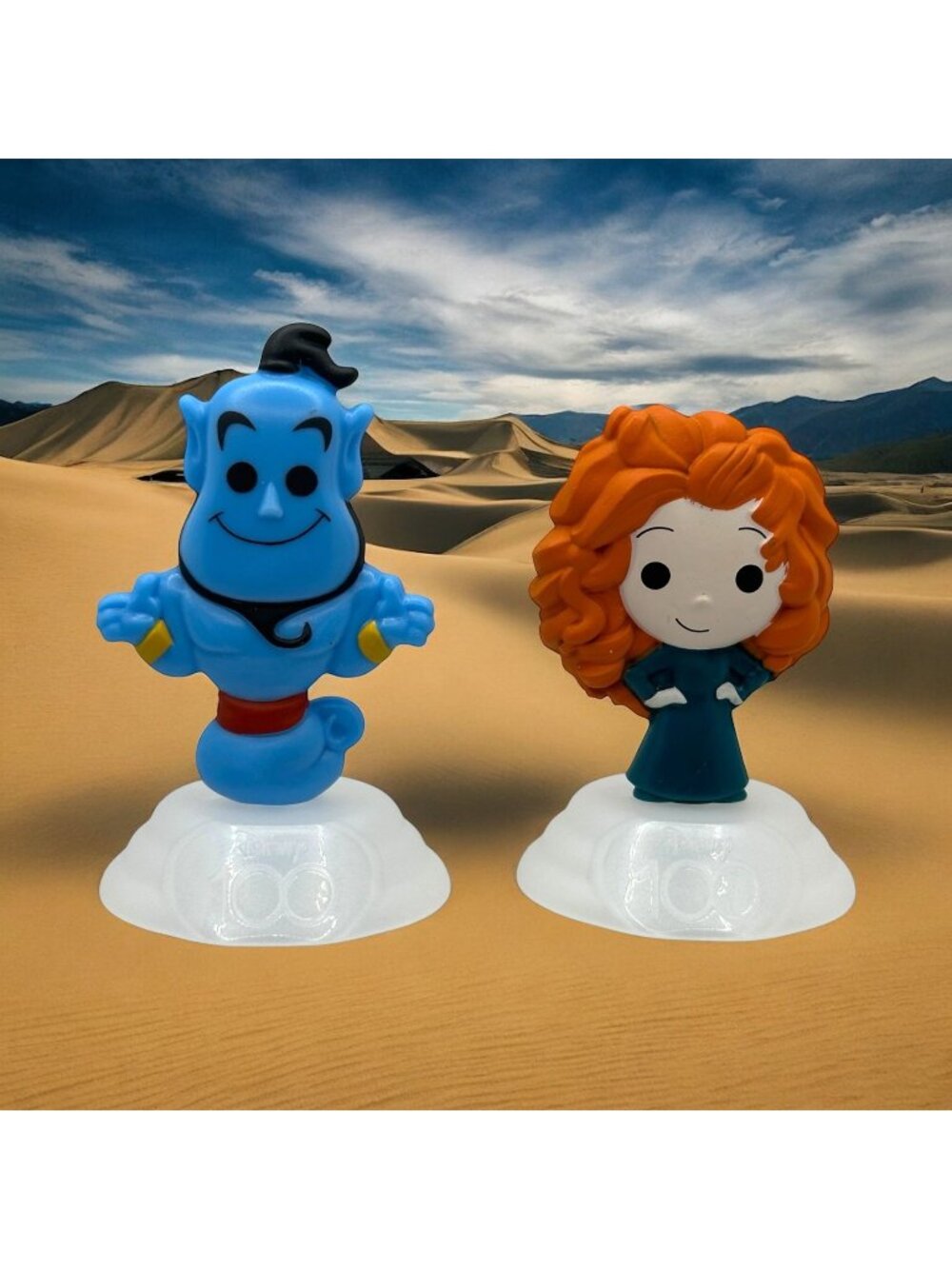 Disney 100th Anniversary Genie & Merida McDonalds Collectible Figures 2023